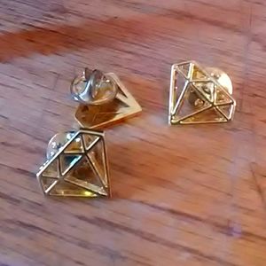 Gold diamond pins